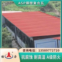ASP钢塑瓦 树脂铁皮瓦 安徽池州覆膜彩色钢板用于厂房翻新