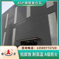 河北张家口ASP耐腐钢塑瓦 pvc铁皮瓦 防火耐腐板建材厂家