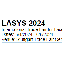 2024欧洲激光展Lasys
